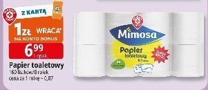 Papier toaletowy biały Mimosa Metsä Tissue promocja w Leclerc
