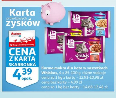 Potrawka w galaretce smaki rybne Whiskas promocja
