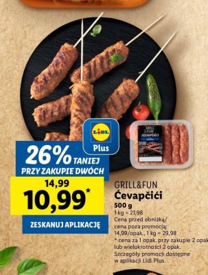 Cevapcici Grill and fun promocja