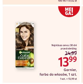 Farba do włosów 6 ciemny blond Garnier color naturals creme promocja