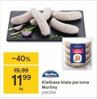 Kiełbasa biała parzona Morliny promocja