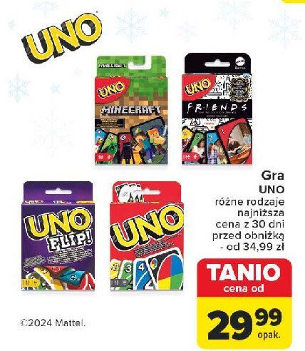 Gra uno Mattel promocja w Carrefour