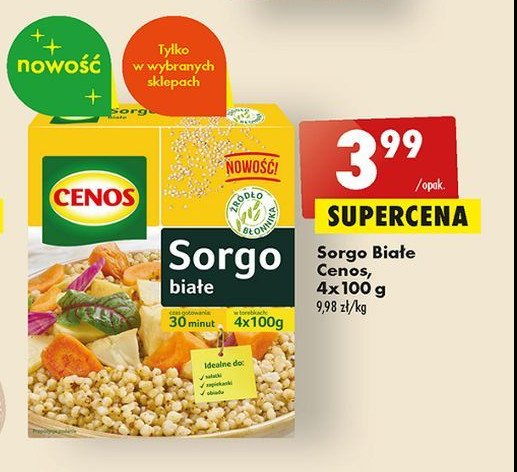 Sorgo białe Cenos promocja
