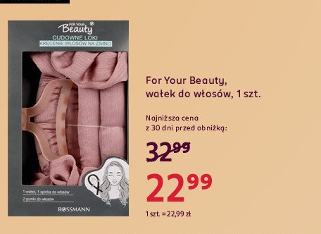 Wałek do loków For your beauty promocja w Rossmann