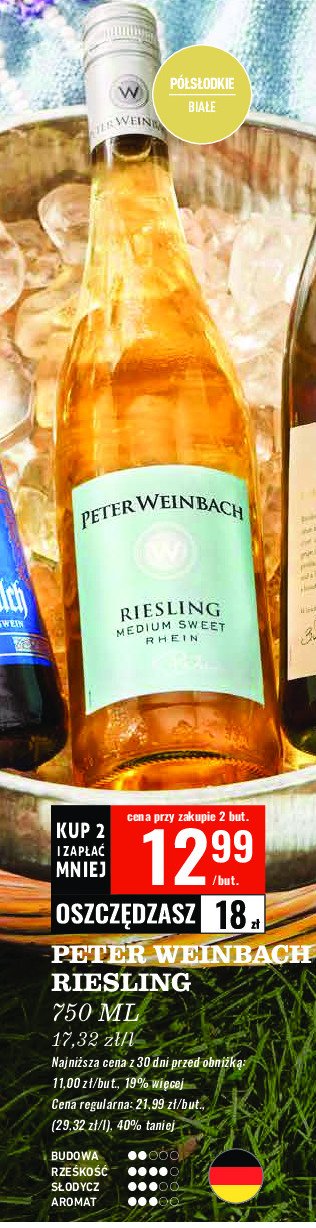 Wino PETER WEINBACH RIESLING promocja w Biedronka