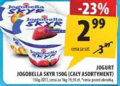 Jogobella Skyr 150g (cały asortyment) Zott promocja w Arhelan