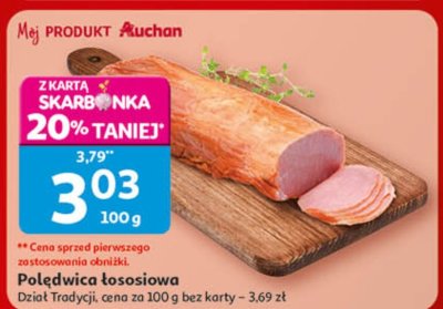 Polędwica łososiowa Dział Tradycji promocja w Auchan
