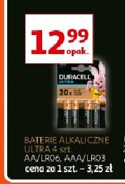 Baterie ultra aaa/lr03 Duracell promocja