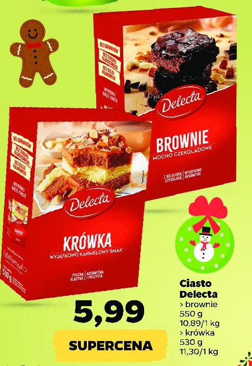 Ciasto brownie Delecta promocja
