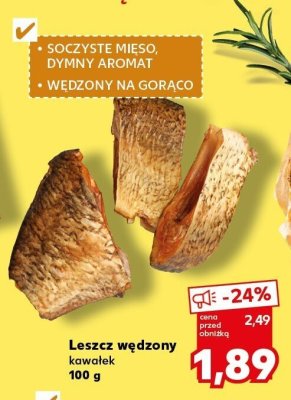 Leszcz wędzon kawałek promocja w Kaufland