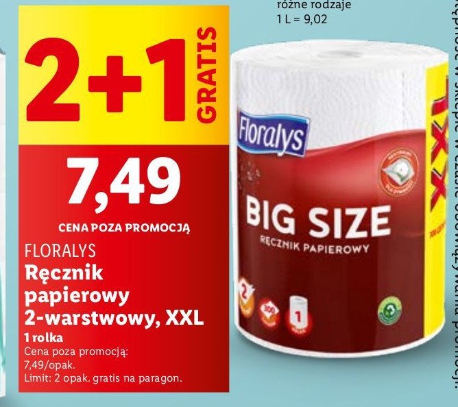 Ręcznik papierowy Floralys promocja