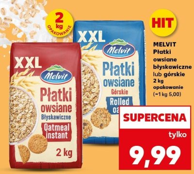 Płatki owsiane błyskawiczne XXL  promocja w Kaufland
