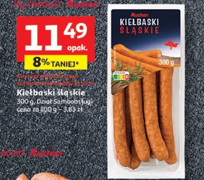 Kiełbaski śląskie Auchan promocja