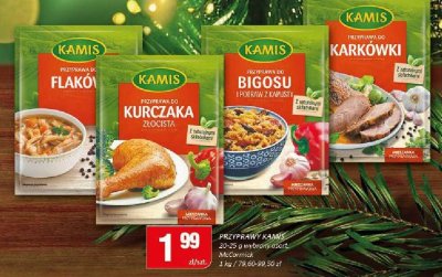 Przyprawa Kamis do flaków/kurczaka/bigosu/karkówki 20-25g promocja w Chorten