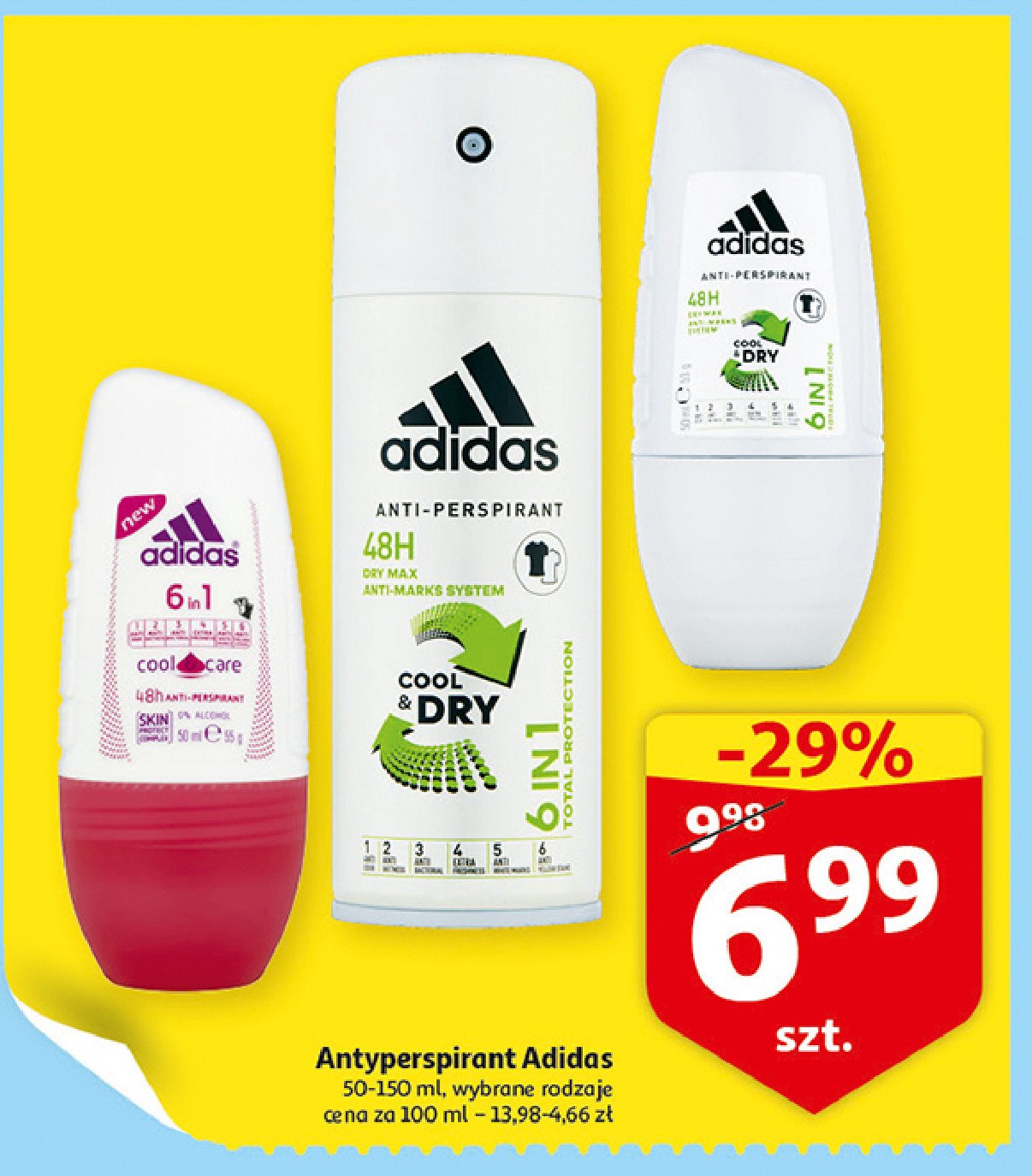 Dezodorant 6in1 Adidas cosmetics promocja