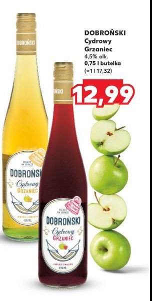 Cydr grzaniec jabłko imbir DOBROŃSKI promocja w Kaufland