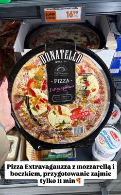 Pizza Extravaganzza Donatello z mozzarellą i boczkiem promocja w Biedronka