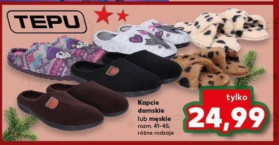 Kapcie męskie 41-45 Tepu promocja