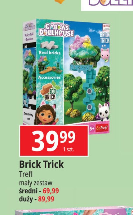 Klocki brick trick koci domek gabi mały zestaw Trefl promocja