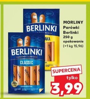 Parówki z serem Morliny berlinki promocja