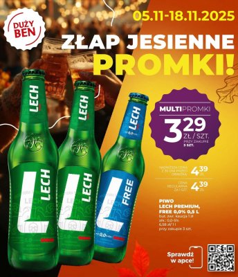 Piwo Lech Premium 0,5 l promocja w Duży Ben