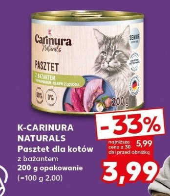 Pasztet dla kotów z bażantem 200g  promocja w Kaufland