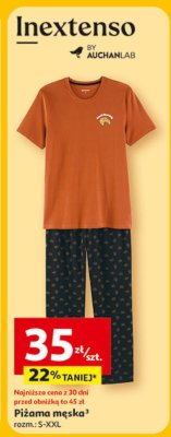 Piżama męska s-xl promocja w Auchan