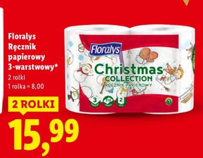 Ręcznik papierowy Floralys, 3-warstwowy promocja w Lidl