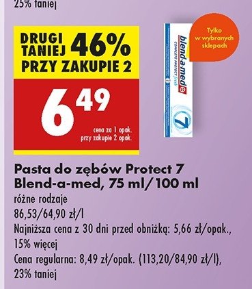 Pasta do zębów extra fresh Blend-a-med promocja