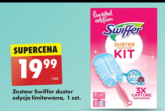 Miotełka do kurzu + 3 zapasy Swiffer promocja