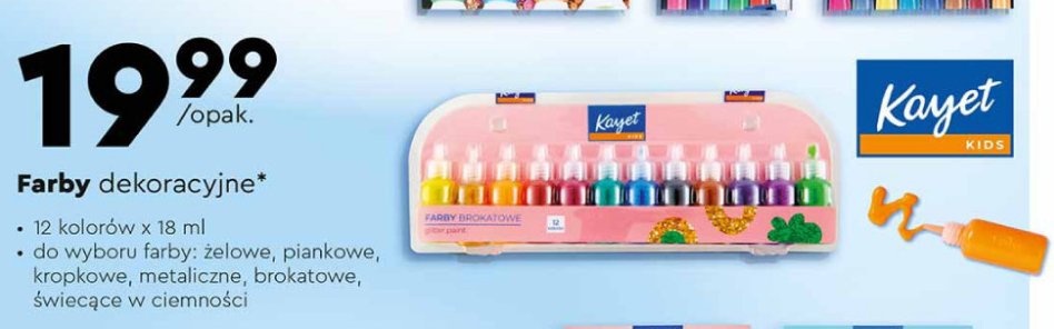 Farby żelowe Kayet promocja