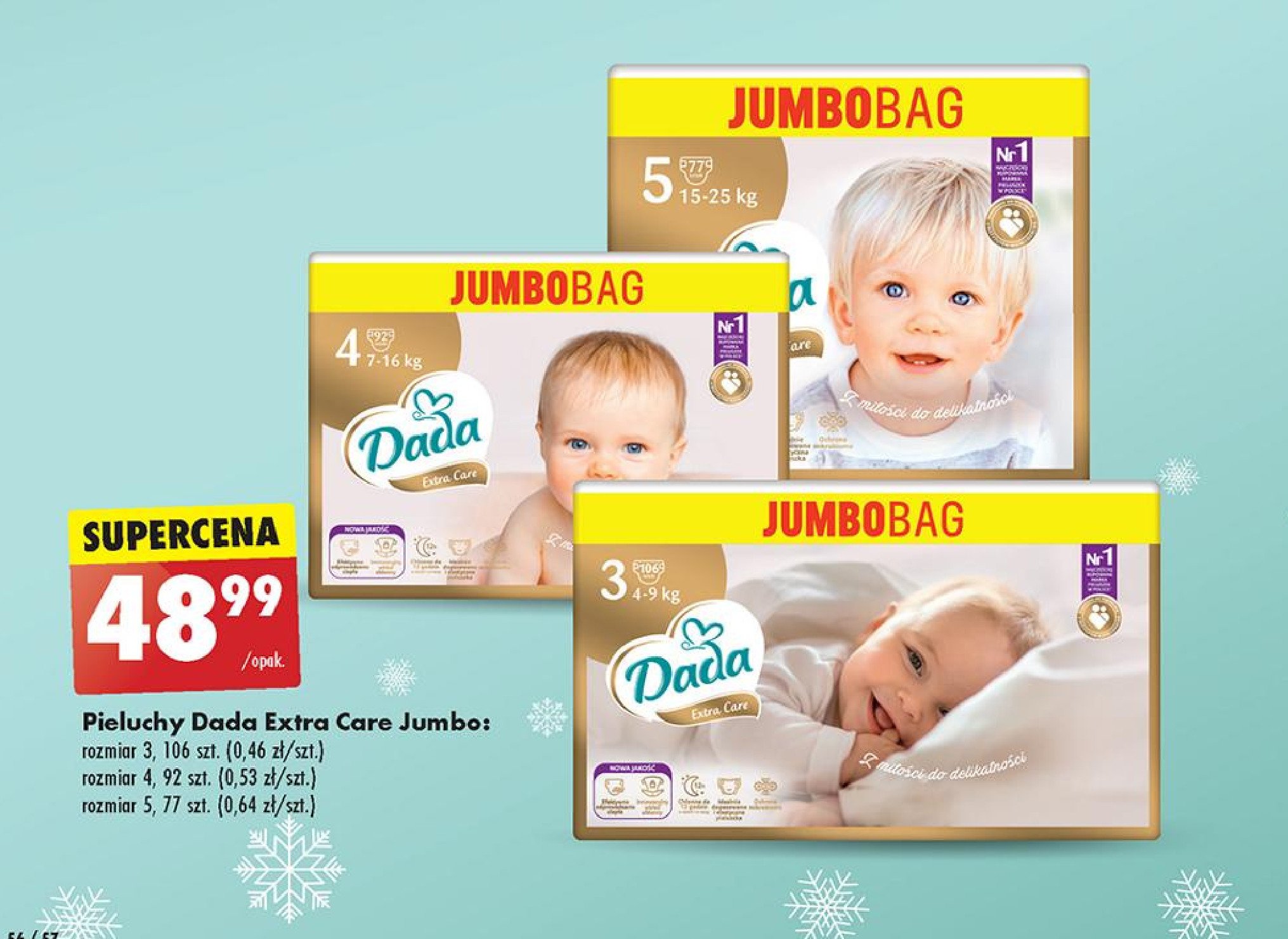 Pieluchy 4 Dada extra care promocja