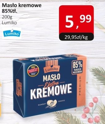 Masło kremowe 85%tł. Lumiko promocja w Market Point