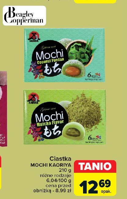 Ciasteczka mochi coconut flavor Kaoriya promocja