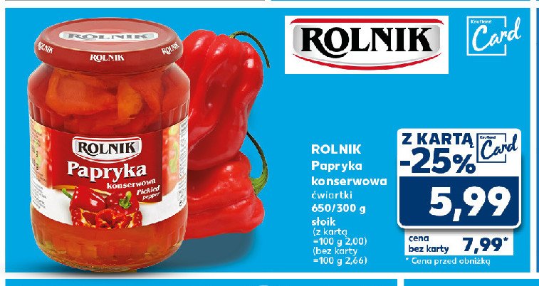 Papryka konserwowa Rolnik promocja