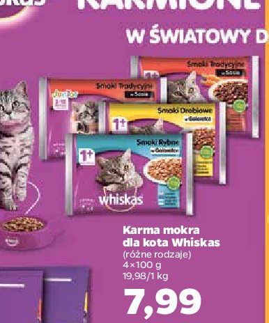 Potrawka w sosie smaki tradycyjne Whiskas promocja