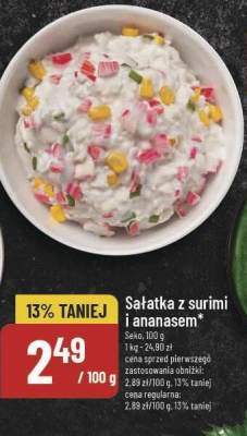 Sałatka z surimi i ananasem Seko promocja w POLOmarket