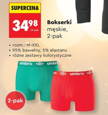Bokserki męskie 2-pak promocja w Biedronka