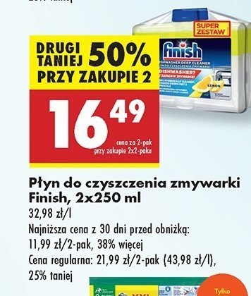 Środek do czyszczenia lemon Finish do czyszczenia zmywarek promocja