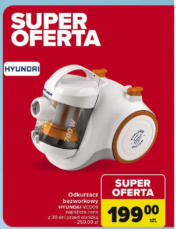 Odkurzacz vc009 Hyundai promocja