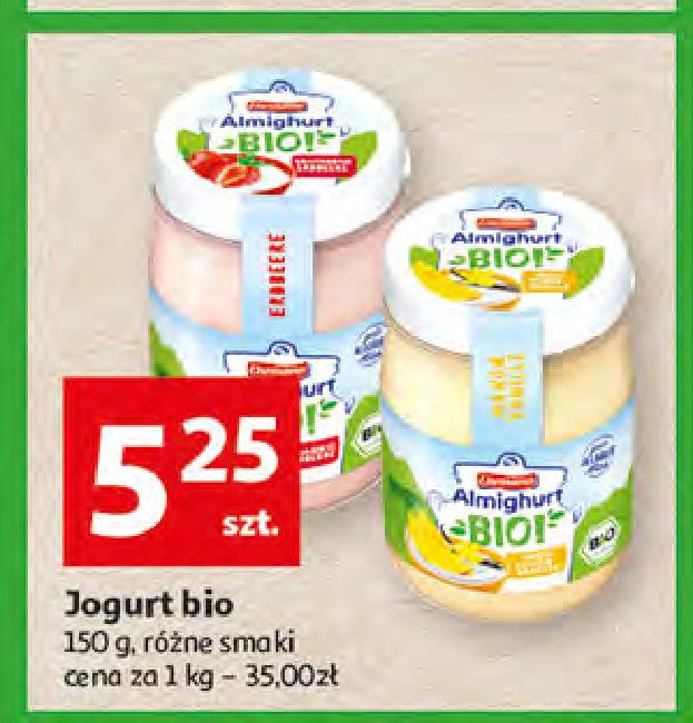 Jogurt bio truskawka Ehrmann almighurt promocje