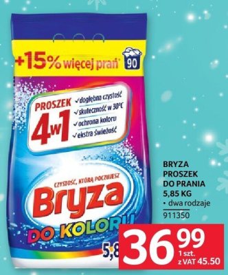 Proszek do prania Bryza do kolorów 5.85 kg promocja w Selgros