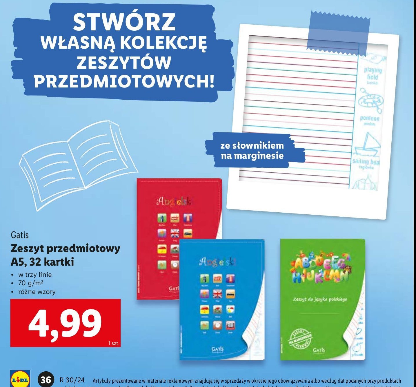 Zeszyt język polski a5 32k Gatis promocja