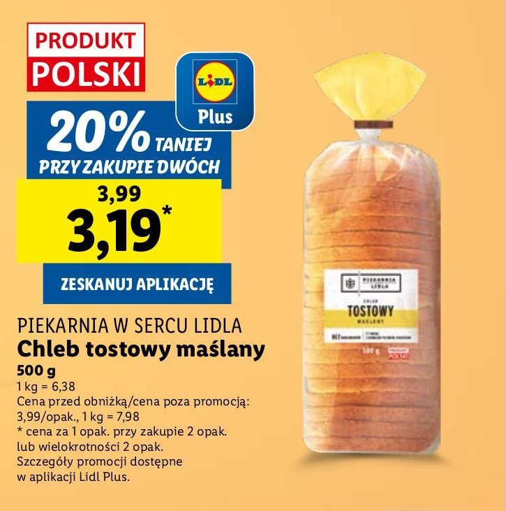Chleb tostowy ma艣lany promocja