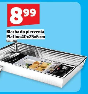 Blacha do pieczenia Platino 40x25x6 cm promocja w TOPAZ