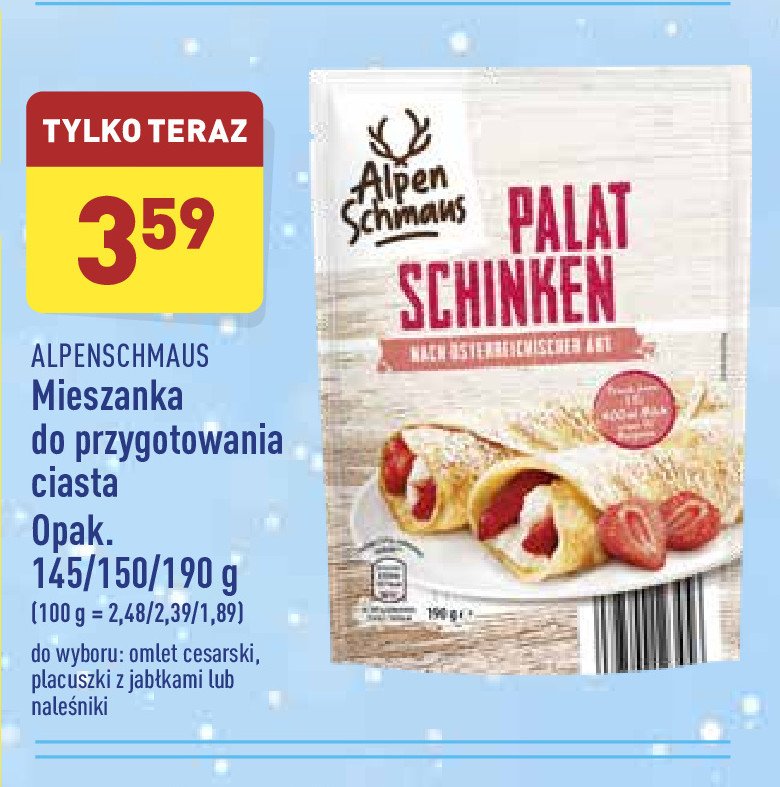 Naleśniki z nadzieniem Alpenschmaus promocja