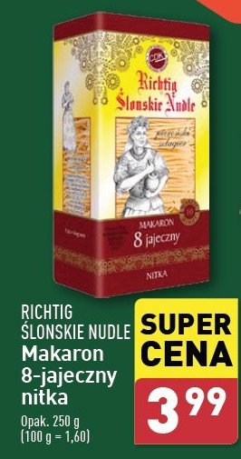 Makaron 8-jajeczny nitki Richtig śląskie nudle promocja