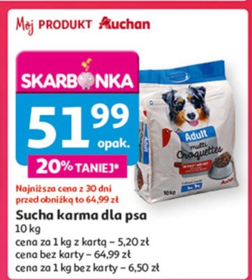 Karma dla psa multicroc Auchan promocja