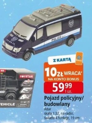 Pojazd policyjny/budowlany Adar promocja w Leclerc