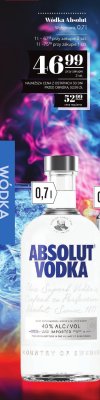 Wódka Absolut Wyborowa 0,7l promocja w POLOmarket
